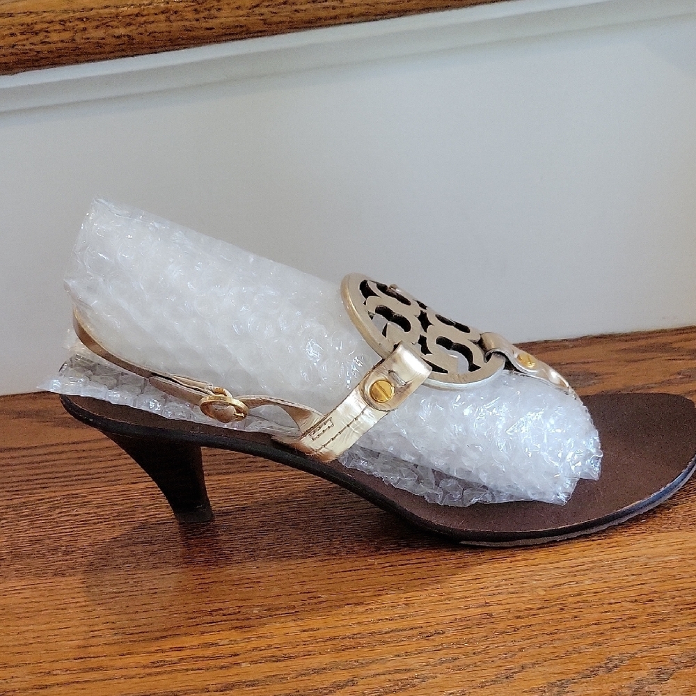 Gold Tory Burch Miller Holly Sandal